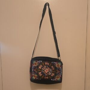 Colorful Embroidered Crossbody Bag. NWT.